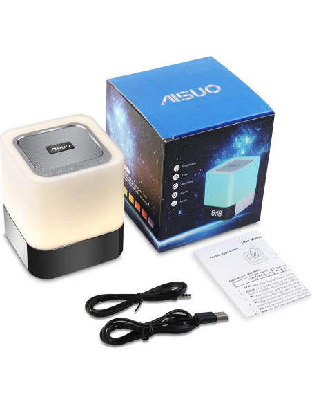 Aisuo Lámpara Nocturna 5 en 1 con Altavoz Bluetooth DY28 Aisuo Lámpara Nocturna 5 en 1 con Altavoz Bluetooth DY28