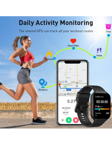 Reloj Inteligente Motast P99 2025 HD 1.96" Fitness IP68