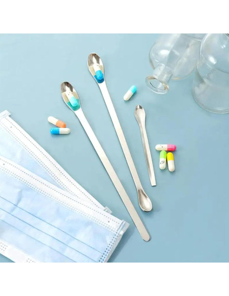 Juego de 10 Espátulas de Acero Inoxidable CRZQXOUR para Laboratorio Juego de 10 Espátulas de Acero Inoxidable CRZQXOUR para Laboratorio
