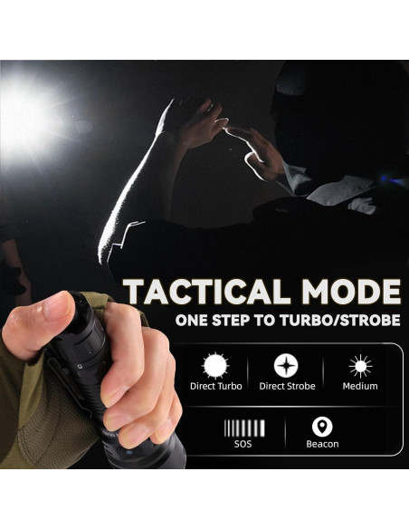 Linterna táctica Sofirn SK40 3200 lúmenes recargable 580m Linterna táctica Sofirn SK40 3200 lúmenes recargable 580m