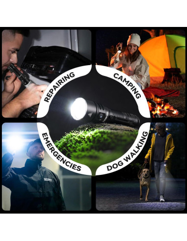 Linterna táctica Sofirn SK40 3200 lúmenes recargable 580m