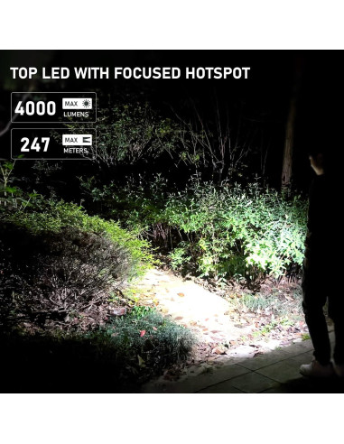 Linterna Recargable Sofirn IF23 4000lm IPX8 con Luz RGB