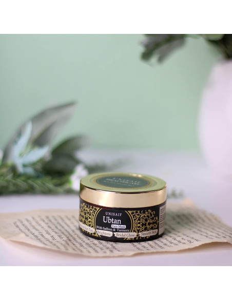 Mascarilla Facial Ubtan Unisaif con Cúrcuma y Azafrán 50g Mascarilla Facial Ubtan Unisaif con Cúrcuma y Azafrán 50g
