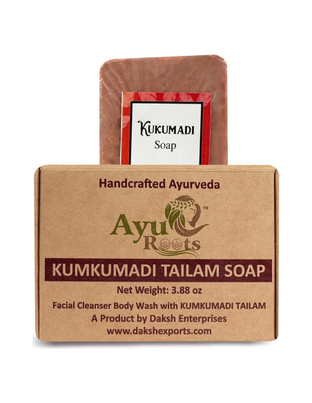 Jabón Ayurvédico Kumkumadi Tailam 109.8g - Natural y Hidratante Jabón Ayurvédico Kumkumadi Tailam 109.8g - Natural y Hidratante