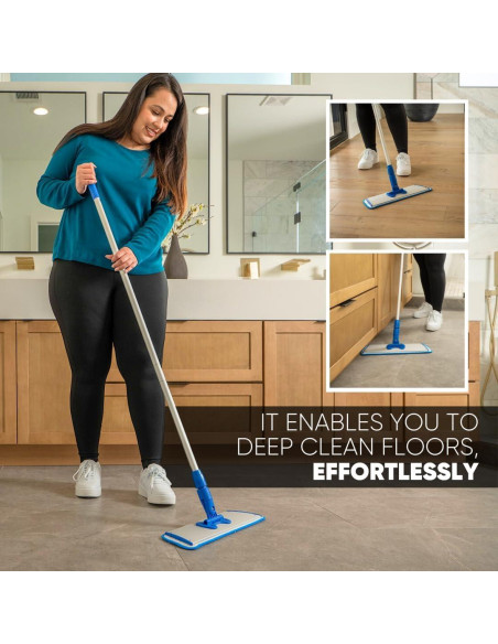 Cinch Mop de Microfibra para Pisos - 5 Piezas - Limpieza Eficaz Cinch Mop de Microfibra para Pisos - 5 Piezas - Limpieza Eficaz