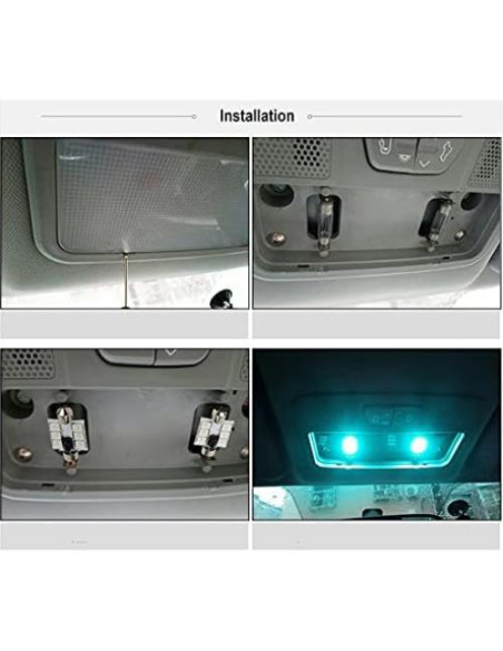 Bombillas LED Festoon RGB 41mm con Control Remoto 16 Colores Bombillas LED Festoon RGB 41mm con Control Remoto 16 Colores