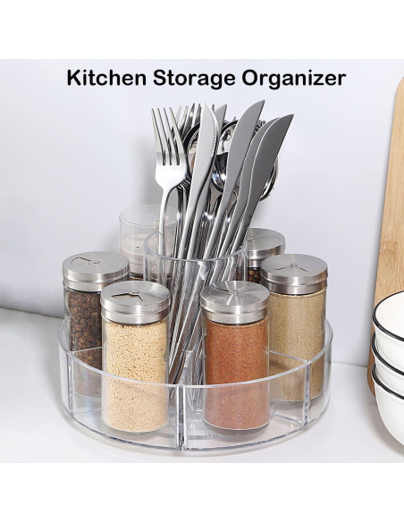 Organizador de Maquillaje Rotatorio 360 Forfuture-go Transparente Organizador de Maquillaje Rotatorio 360 Forfuture-go Transparente