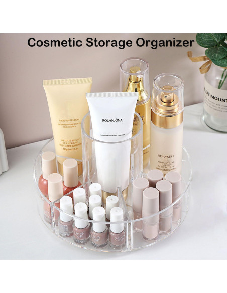 Organizador de Maquillaje Rotatorio 360 Forfuture-go Transparente Organizador de Maquillaje Rotatorio 360 Forfuture-go Transparente