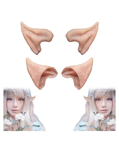 Orejas de Elfo HOMEYA 2 Pares para Cosplay y Halloween