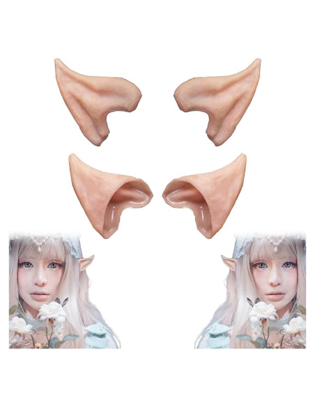 Orejas de Elfo HOMEYA 2 Pares para Cosplay y Halloween Orejas de Elfo HOMEYA 2 Pares para Cosplay y Halloween