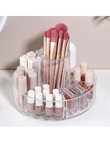 Organizador de Maquillaje Rotatorio 360 Forfuture-go Transparente