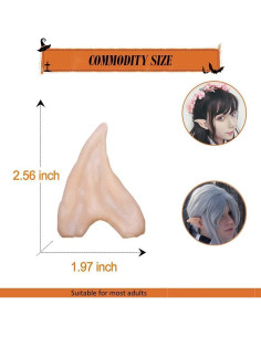 Orejas de Elfo HOMEYA 2 Pares para Cosplay y Halloween 2