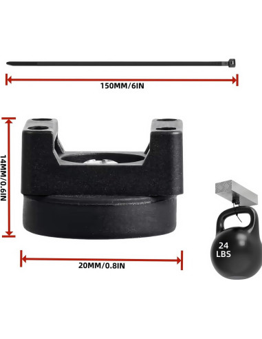 Soportes Magnéticos para Cables Genérico 10 Piezas Nylon
