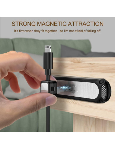 Soporte Magnético Dracool para Cables 6 Slots Negro