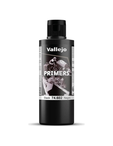 Imprimación Acrílica Vallejo Negra 200 ml para Aerografía Imprimación Acrílica Vallejo Negra 200 ml para Aerografía