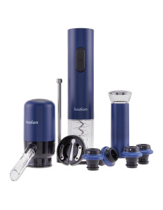 Conjunto de Regalo de Vino Ivation - Abrebotellas Eléctrico y Accesorios