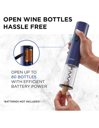 Conjunto de Regalo de Vino Ivation - Abrebotellas Eléctrico y Accesorios