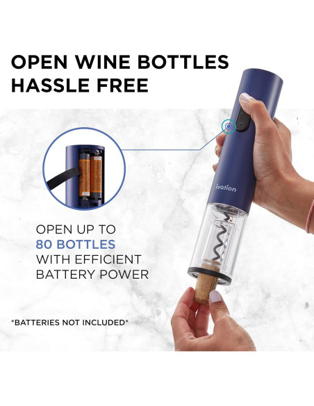 Conjunto de Regalo de Vino Ivation - Abrebotellas Eléctrico y Accesorios Conjunto de Regalo de Vino Ivation - Abrebotellas Eléctrico y Accesorios
