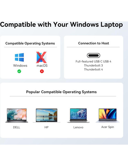 Estación de Acoplamiento USB C TobenONE Doble Monitor 4K Estación de Acoplamiento USB C TobenONE Doble Monitor 4K