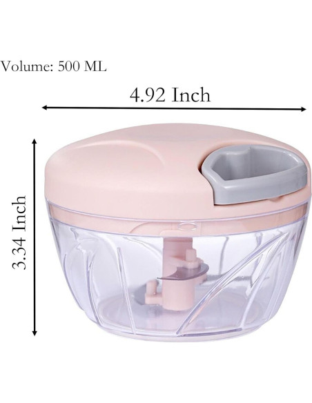 Picador de Ajo Manual YIKANGHENG 500ml Resina ABS Azul Picador de Ajo Manual YIKANGHENG 500ml Resina ABS Azul