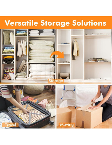 Paquete 12 Bolsas Almacenamiento Vacío GONGSHI 3 Jumbo 3 Grandes