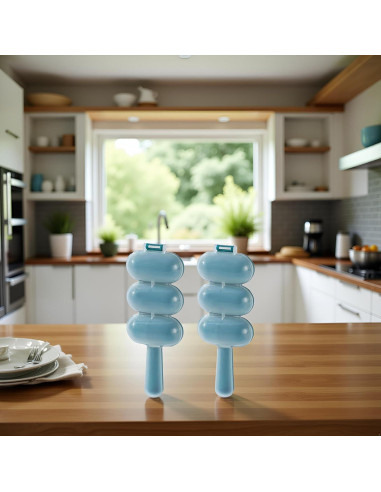 Kit de Moldeadores de Bolas de Arroz Htppzjr - 2 Piezas Azul