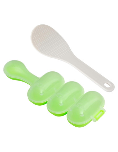 Molde de Bolas de Arroz GWOZI - Kit con Espátula y Agitador
