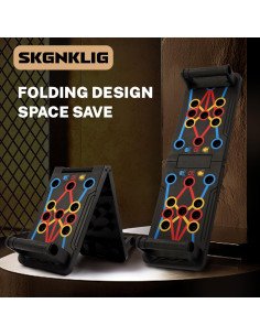 Tabla Plegable de Flexiones SKGNKLIG 15-en-1 para Entrenamiento 2