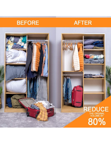 Paquete 12 Bolsas Almacenamiento Vacío GONGSHI 3 Jumbo 3 Grandes