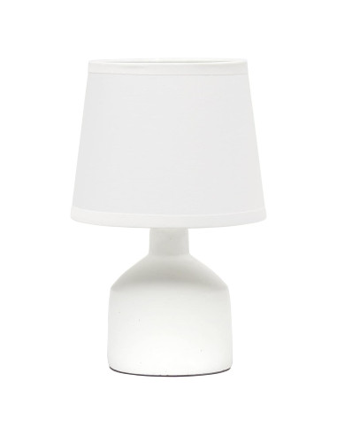 Lámpara de Mesa Simple Designs Mini Bocksbeutal 24 cm Concreto Blanco Roto