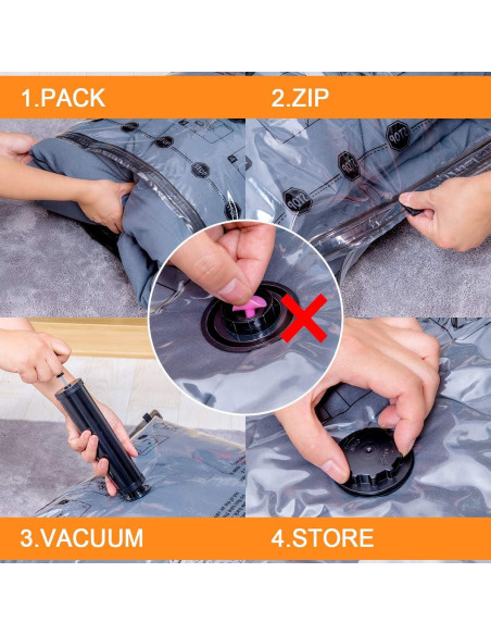 Paquete 12 Bolsas Almacenamiento Vacío GONGSHI 3 Jumbo 3 Grandes Paquete 12 Bolsas Almacenamiento Vacío GONGSHI 3 Jumbo 3 Grandes