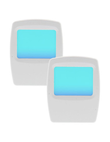 Luz Nocturna Enchufable Amerelle 2 Piezas LED Azul Frío