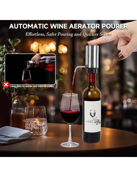 Juego Abridor Vino Eléctrico Moocoo 5 en 1 Acero Inoxidable Juego Abridor Vino Eléctrico Moocoo 5 en 1 Acero Inoxidable