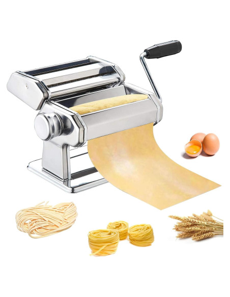 Máquina de Pasta METLUCK Manual Acero Inoxidable 9 Grosor Máquina de Pasta METLUCK Manual Acero Inoxidable 9 Grosor