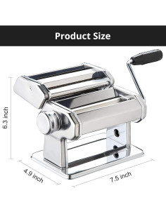 Máquina de Pasta METLUCK Manual Acero Inoxidable 9 Grosor 2