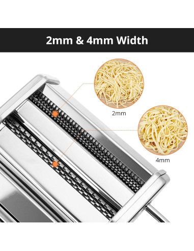 Máquina de Pasta METLUCK Manual Acero Inoxidable 9 Grosor