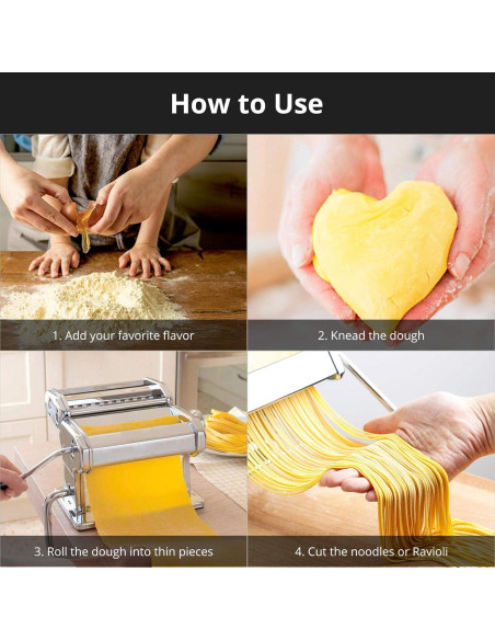 Máquina de Pasta METLUCK Manual Acero Inoxidable 9 Grosor Máquina de Pasta METLUCK Manual Acero Inoxidable 9 Grosor