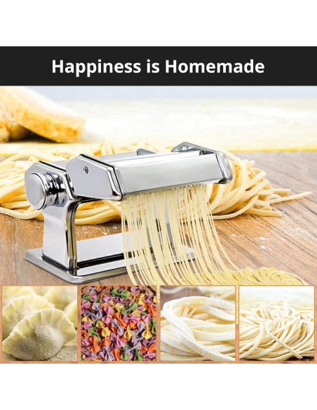 Máquina de Pasta METLUCK Manual Acero Inoxidable 9 Grosor Máquina de Pasta METLUCK Manual Acero Inoxidable 9 Grosor