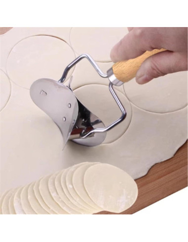 Cortador de Dumplings Nanchroadly 2 Pcs Acero Inoxidable 19.1cm