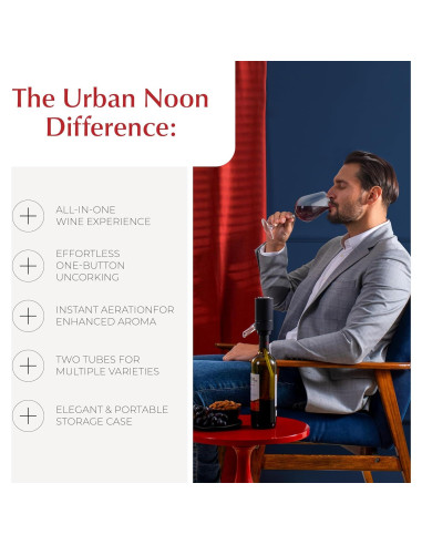Juego de Sacacorchos Eléctrico Urban Noon UNW - Accesorios Vino