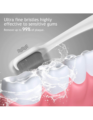 Cepillo de Dientes Ultra Suave Obrush con Estuche - Paquete de 2