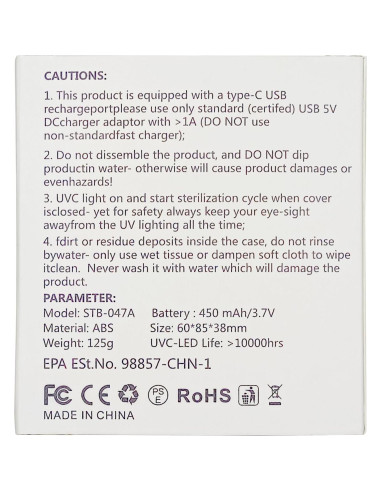Desinfectante y Soporte para Cepillos de Dientes TYPLFH