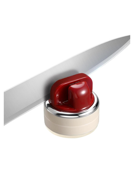 Afilador de Cuchillos Senquoyn Rojo Compacto 6.9 cm Afilador de Cuchillos Senquoyn Rojo Compacto 6.9 cm