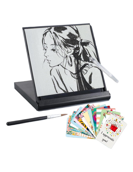 Mini Tablero de Dibujo Acuático AOVOA 15.2cm con 2 Pinceles Mini Tablero de Dibujo Acuático AOVOA 15.2cm con 2 Pinceles