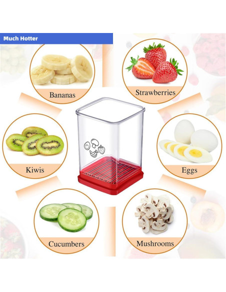Cortador de Frutas y Verduras Much Hotter - Acero Inoxidable 304 Cortador de Frutas y Verduras Much Hotter - Acero Inoxidable 304