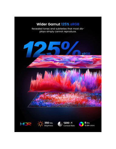 Monitor Portátil UPERFECT 15.6" FHD 1080P 125% sRGB Plug & Play