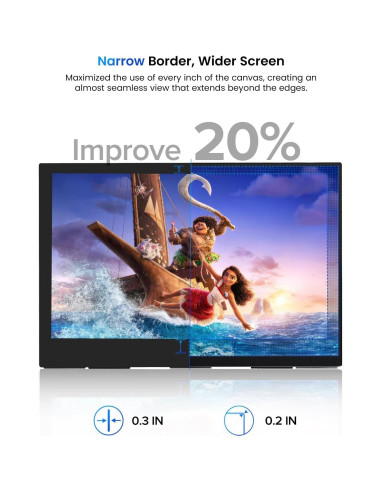 Monitor Portátil UPERFECT 15.6" FHD 1080P 125% sRGB Plug & Play