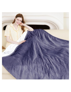 Manta Eléctrica VELLUBAM 127x152 cm con 5 Niveles Calentamiento