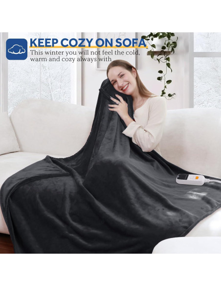 Manta Eléctrica Calentada Sealy 127x152cm Franela 6 Niveles Manta Eléctrica Calentada Sealy 127x152cm Franela 6 Niveles