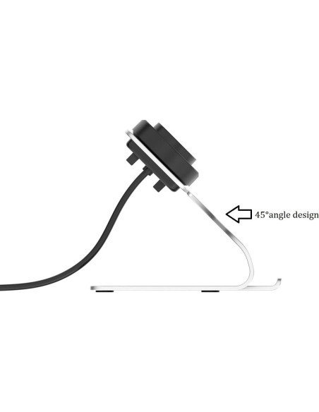 Base de Carga USB KETOPKIN para Amazfit Bip, GTR y GTS - Plata Base de Carga USB KETOPKIN para Amazfit Bip, GTR y GTS - Plata